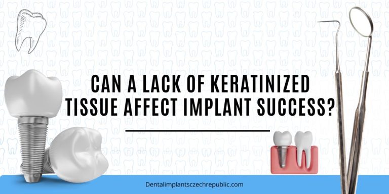 Can a lack of keratinized tissue affect implant success