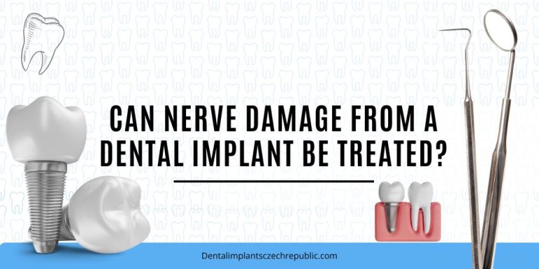Can nerve damage from a dental implant be treated