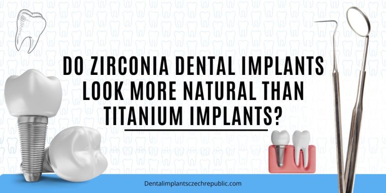Do zirconia dental implants look more natural than titanium implants