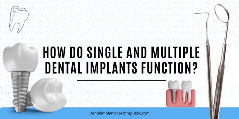 How do single and multiple dental implants function