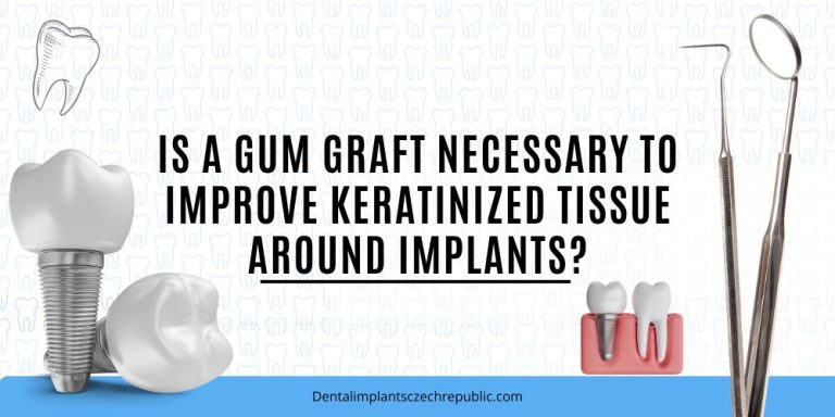 Is a gum graft necessary to improve keratinized tissue around implants
