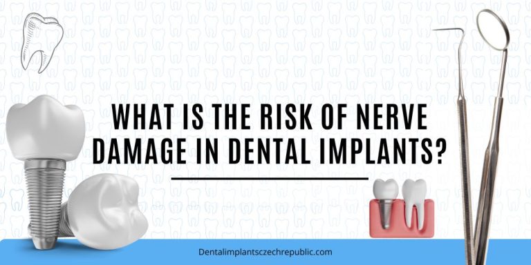 What is the risk of nerve damage in dental implants