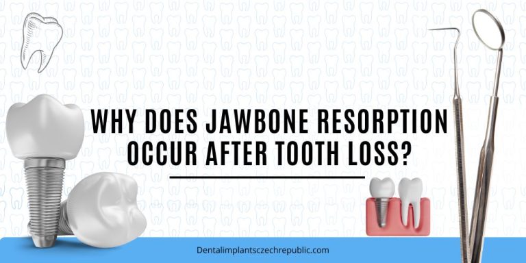 Why does jawbone resorption occur after tooth loss